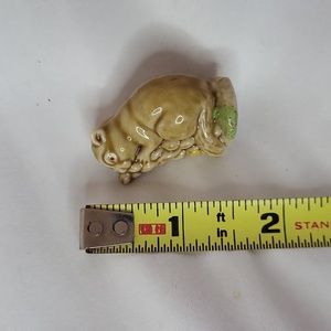 Squirrel Eating Corn Vintage Wade Whimsies Figurine 1.5"